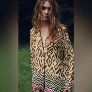 🔥🔥🔥zara contrast print